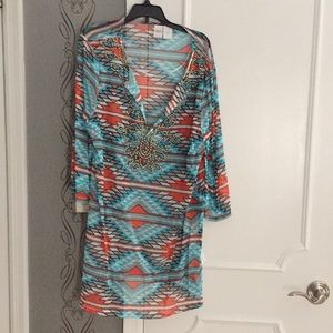Beaded beach coverup